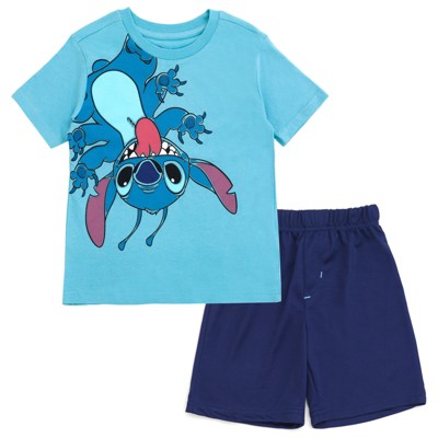 Disney Winnie the Pooh Lion King Monsters Inc. Toy Story Incredibles Lilo & Stitch T-Shirt and Mesh Shorts Outfit Set Little Kid to Big Kid