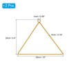 Unique Bargains Metal Wall Hanging Triangle Dream Catcher Rings Gold Tone 2 Pcs - 2 of 4