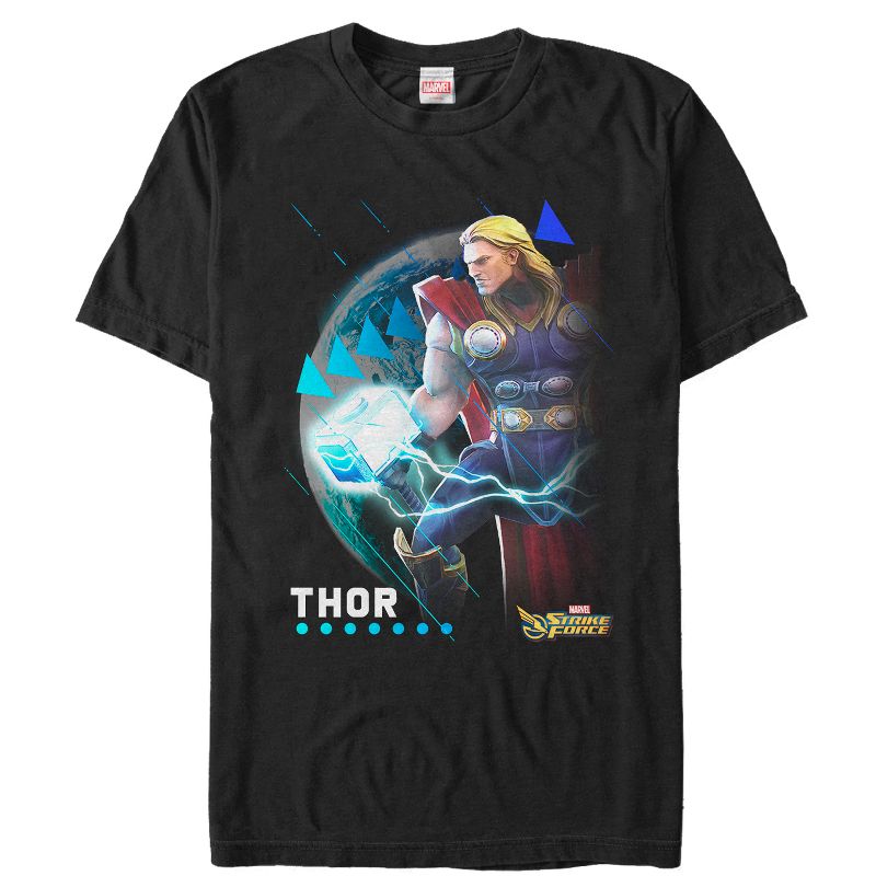 Men's Marvel Strike Force Thor Pattern T-Shirt, 1 of 5