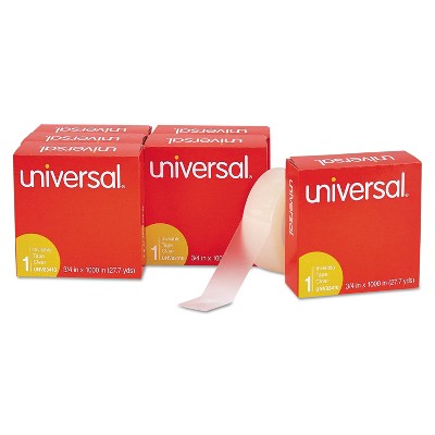 Universal Invisible Tape 3/4" x 1000" 1" Core Clear 6/Pack 83410