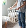 Yamazaki Home - Wire Basket (18" H) - Steel + Wood - 3 of 4