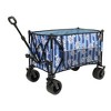 Whisen Collapsible Foldable Extended Wagon, 480lbs Weight Capacity, with Big All-Terrain Beach Wheels & Drink Holders - 3 of 4