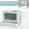 LOVMOR Odor Control Front Entry Cat Litter Box with Scoop - 3 of 4