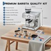 Garvee Stainless Steel Espresso Machine with Grinder, 20 Bar Pressure, 2.8L Removable Water Tank, Milk Frother, Adjustable Shot Volume - 3 of 4
