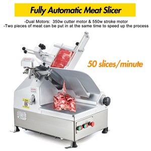 Commercial Meat Slicer, 550W Automatic Food Slicer for Home and Deli Use - 1 of 4