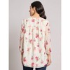 Plus Print V-Neck Pleated Kelly Blouse - 3 of 3