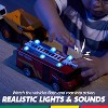 VROOMIX 3Pcs Utility Trucks Toy Set, Garbage Truck, Fire Truck, Construction Vehicle with Lights & Sounds, Educational Gift for Kids Boys Ages 3+ - 4 of 4