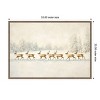 Amanti Art Winter Wonderland: Reindeer Procession by Melloi Art Prints Canvas Wall Art Print Framed - 3 of 4