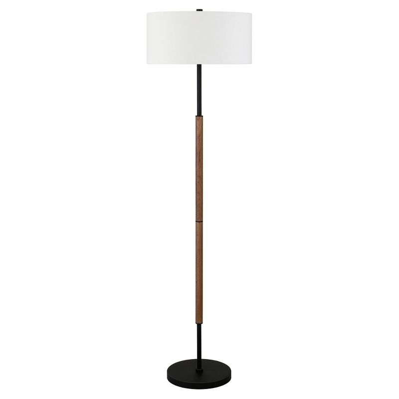 Hampton & Thyme 2-Light Floor Lamp with Fabric Shade, 1 of 8