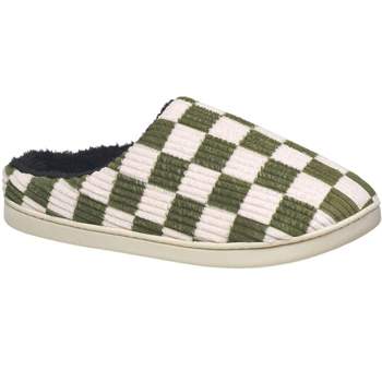 Aeropostale Men's Comfy Checkered Slippers with Cushioned Comfort