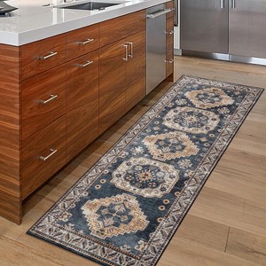 Area Rug for Living Room Bedroom Machine Washable Stain-Resistant Rugs Vintage Carpet Non-Slip Low Pile Distressed Fade-Resistant - 1 of 4