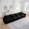 NicBex 157.5 Inch Deep Seat Corduroy Couch,4 Seater Sofa with 4 Waist Pillows for Living Room,Bedroom,Office,Apartment - 2 of 4