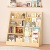 KTMBDW Kids Bookshelf and Toy Storage Organizer, 4 Tier Wooden Kids Book Shelf with Bookcase Display Stand for Kids Room, Playroom, Nursery - 3 of 4