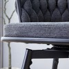 Infurnic Patio Counter and Bar Stools Soft 2 Sets, Suitable for Restaurant and Bar Use, Casual Seating in Living Room, Dark Gray, 20.4"*15"*34.6" - 4 of 4