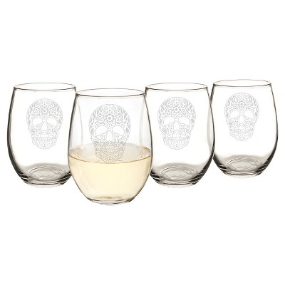 stemless wine glasses
