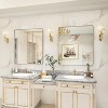 KIOTEE Rectangular Aluminum Alloy Framed and Tempered Glass Wall Bathroom Vanity Mirror in Matte Black - 2 of 4