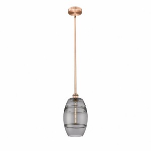 Vaz - 1 Light Stem Hung Mini Pendant In Industrial Style-9.38 Inches Tall and 8 Inches Wide - 1 of 1