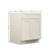Kitchen Base Cabinet, Unassembled Cabinet with Adjustable Shelf without Top - 3 of 4