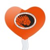 East Central University Primary Logo Heart Love Cupcake Picks Toppers Decoration Set of 6 - 2 of 4
