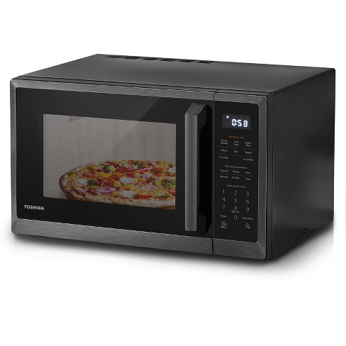 Toshiba 1.2 Cu. Ft. 1100-Watt Countertop Microwave Oven with Smart Sensor (Black Stainless Steel) - image 1 of 4