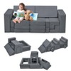 TROPOW 22Pcs Modular Kids Play Couch, Kids Couch Convertible Nugget Couch, Floor Sofa for Children, Kids Couch for Playroom Bedroom - 3 of 4