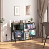 MOEPISY Vinyl Record Storage for 280 Albums, Media Shelf Cabinet, Wooden Stereo Cabinet, Media Stand Console - 3 of 4