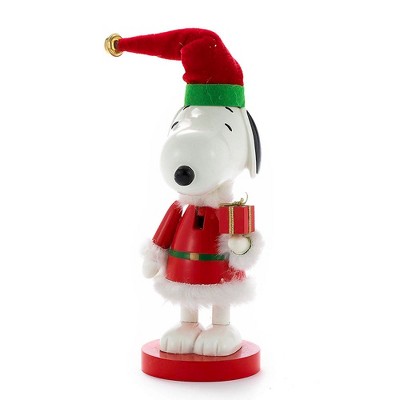 Kurt Adler Snoopy in Red Santa Suit Nutcracker