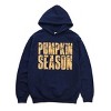 Pumpkin Season Block Distressed - Women's Graphic Hoodie - 2 of 3