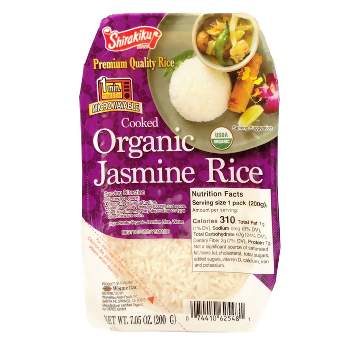 Shirakiku Organic Microwavable Jasmine Rice - 7.05oz