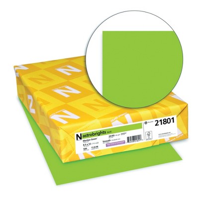 Astrobrights Premium Colored Paper, 8-1/2 x 11 Inches, 24 lbs, Martian Green, 500 Sheets