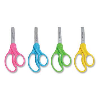 Westcott For Kids Scissors, Blunt Tip, 5" Long, 1.75" Cut Length, Randomly Assorted Straight Handles