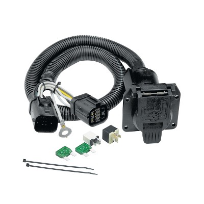 Tekonsha 118242 4 Flat to 7 Way Replacement Tow Harness Connector Wiring Package for Select Ford Vehicles