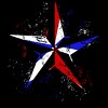 Men's Design By Humans American Flag Nautical Star - Grunge By Mel00 T-Shirt - 2 of 4