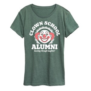Women's - Instant Message - Clown School Alum Short Sleeve Graphic T-Shirt - 1 of 4