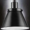 Urban Ambiance Luxury Modern Farmhouse Indoor Pendant,  8-5/8''H x 8-1/4"W x 8-1/4''D,  Matte Black Finish, UHP4673 - 4 of 4