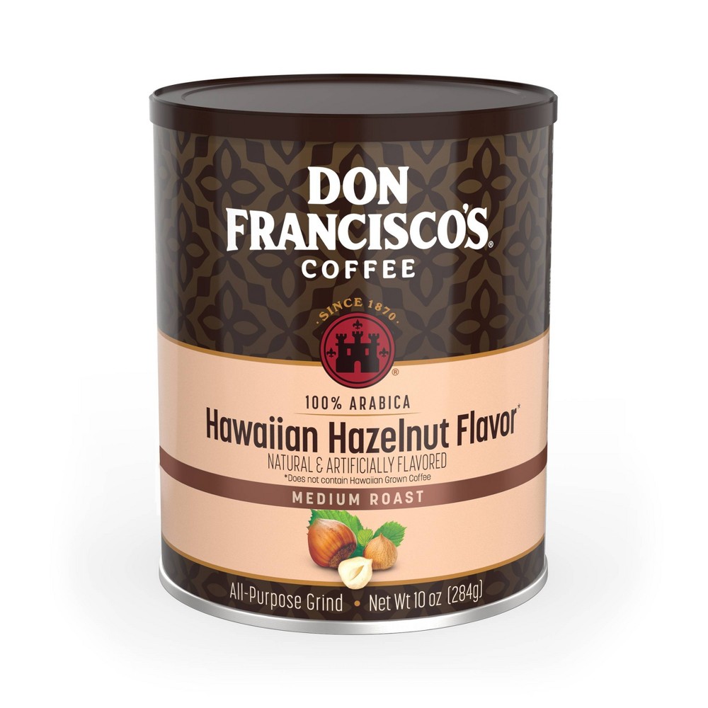 Don Francisco's Hawaiian Hazelnut Flavored Medium Roast Ground Coffee Can - 10 oz