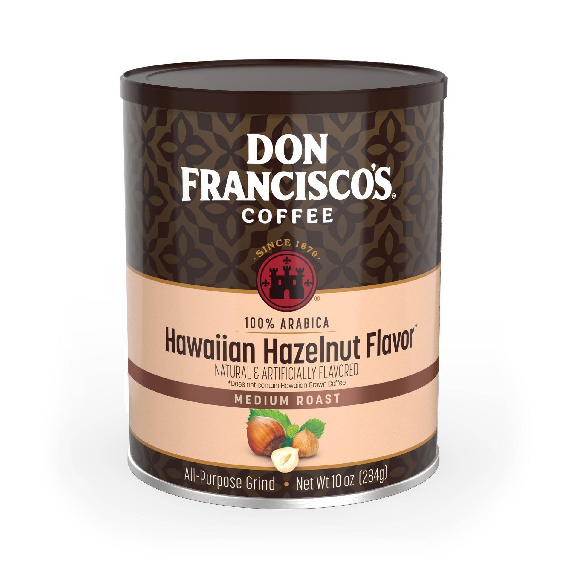 Don Francisco's Hawaiian Hazelnut Flavored Medium Roast Ground Coffee Can - 10 oz