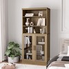 PexFix 36"x31"x16" Wood Accent Cabinet with Adjustable Shelf Storage Cabinet Natural-Glass Door - 2 of 4