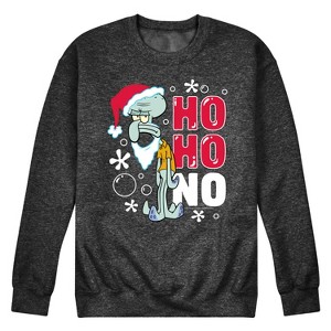 Men's - SpongeBob SquarePants - Ho Ho No Graphic Fleece Sweatshirt - 1 of 4