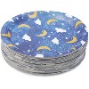 Blue Panda Twinkle Star Disposable Plates for Baby Shower, Parties (80 Count) 9 Inches - image 3 of 3