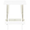 vidaXL Folding Patio Table White 17.7 in.x16.9 in.x19.7 in. Plastic - 2 of 4