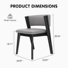 Etelifrank Set of 2 Modern Upholstered Dining Chairs - 4 of 4