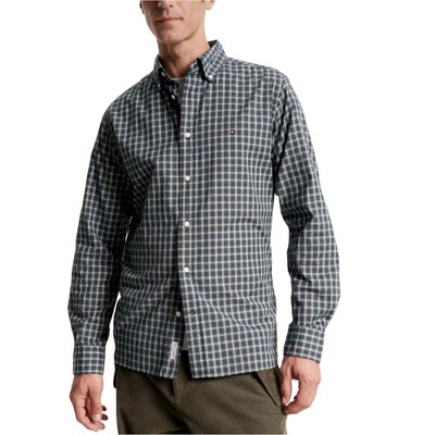 Tommy Hilfiger Natural Soft Flex Mini Tartan Button Up
