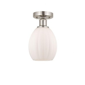 Eaton - 1 Light Semi-Flush Mount In Industrial Style-10.75 Inches Tall and 6 Inches Wide - 1 of 1