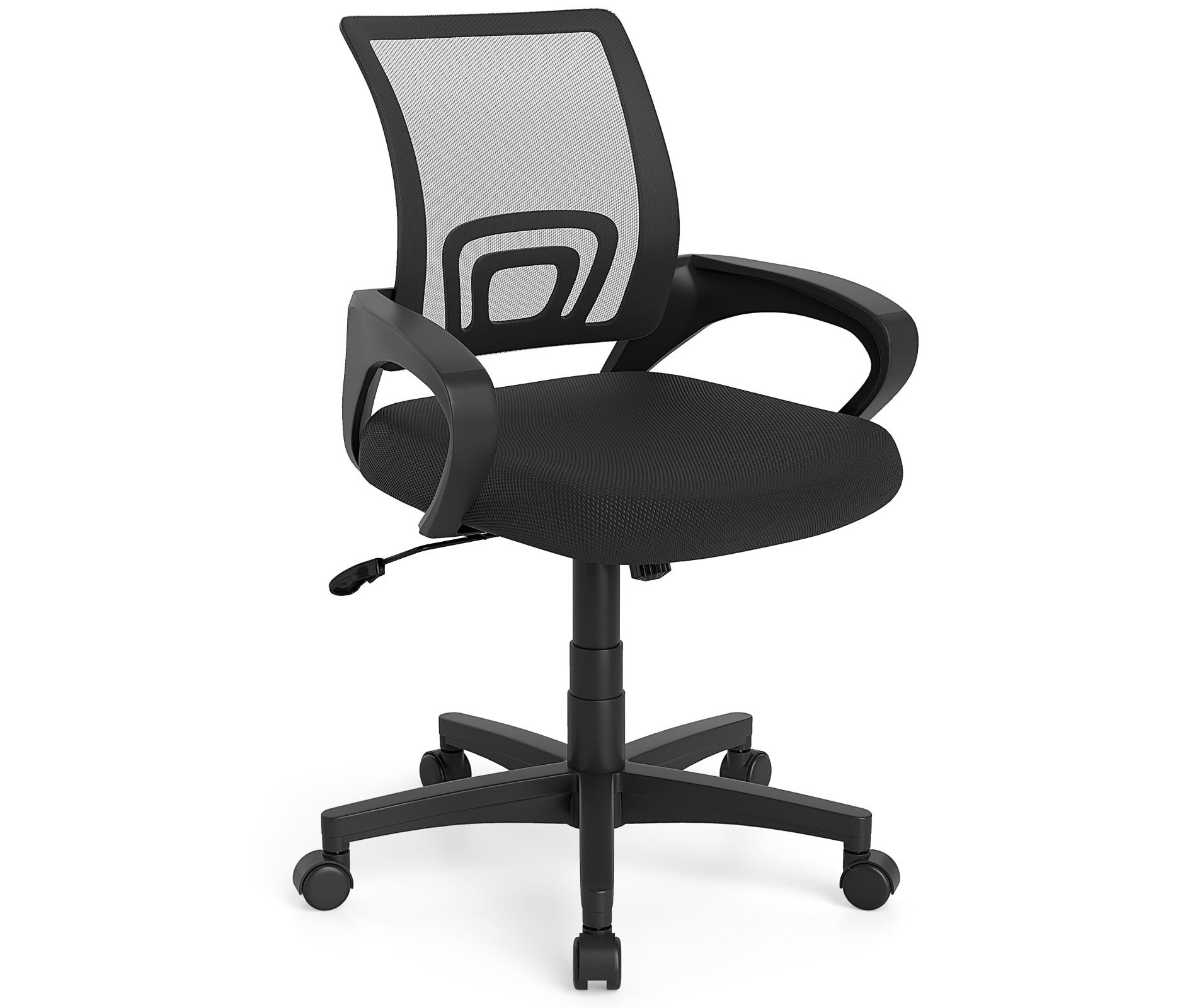 Costway Mesh Office Chair Ergonomic Computer Desk Chair w/Lumbar Support Armrests Black