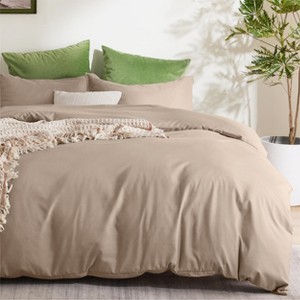 Bedsure Duvet Cover Set – Soft Double Brushed Bedding with Zipper Closure, Available in Multiple Sizes and Colors - 1 of 4