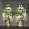 64" Tall 8-Tier S-Shaped Plant Stand with Wheels - 2 of 4