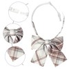 INSPIRE CHIC Women's Pre-tied Plaid Adjustable Elastic Band Casual Bow Ties - 3 of 4