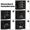 Corner Wine Rack, 3-Tier Freestanding Bar Cabinet for Kitchen, Living Room - 69x35x92cm with Glass Holder & Mesh Door - 4 of 4