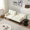Sofa bed, convertible sofa bed with adjustable backrest and detachable armrests, modern sofa for small living rooms and offices - 2 of 4